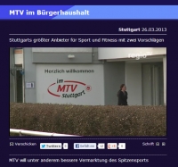 MTV Stuttgart 1843 e.V. - MTV Stuttgart im Fernsehen