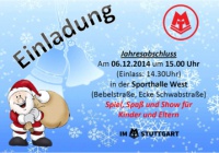 MTV Stuttgart 1843 e.V. - Kinder-Weihnachtsfeier 2014