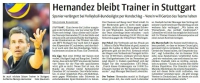 MTV Stuttgart 1843 e.V. - Hernandez bleibt Trainer