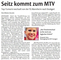 MTV Stuttgart 1843 e.V. - Seitz kommt zum MTV