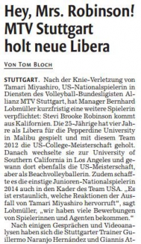 MTV Stuttgart 1843 e.V. - Hey, Mrs. Robinson!