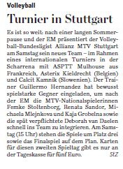 MTV Stuttgart 1843 e.V. - Turnier in Stuttgart