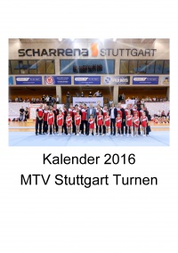MTV Stuttgart 1843 e.V. - Kalender 2016 MTV Stuttgart Turnen
