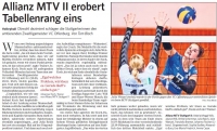 MTV Stuttgart 1843 e.V. - Allianz MTV II erobert Tabellenrang eins