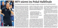 MTV Stuttgart 1843 e.V. - MTV strmt ins Pokal-Halbfinale