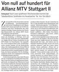 MTV Stuttgart 1843 e.V. - Von null auf 100 fr Allianz MTV Stuttgart II