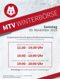 MTV Stuttgart 1843 e.V. - MTV-Winterbrse am 9.11.2019