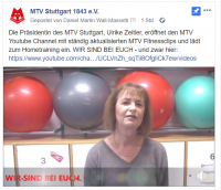 MTV Stuttgart 1843 e.V. - MTV Youtube Channel erffnet